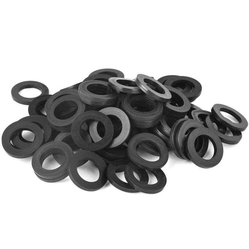 AuySier 40 Pcs Garden Hose Washer, Hose Gasket Washers, Abrasion Resistant Silicone O-Rings, Leakproof Sealing Gaskets Rings, Fit All Standard 3/4"" Garden Hose Fittings - Image 3